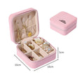 Axyaa Portable Foldable Jewelry Organizer Box Compact Travel Case