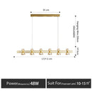 Axyaa Modern Glass Chandeliers Black/Gold Pendant Lights for Luxury Decor