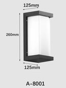 Axyaa LED Outdoor Wall Lamp, Aluminum Light for Garden Porch, Patio, Front Door Lighting