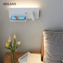 Axya LED Wireless Charging Wall Lamp with Switch