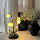 Axyaa Creative Flower Table Lamp LED Resin Living Room Study Desk Light