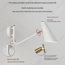 Axyaa LED Rotating Wall Lamp for Living Room Bedroom Study-with Switch-Rocker Arm-Light