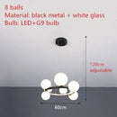 Axyaa Glass Ball Bubble Pendant Lamp: Modern, Personalized Art for Living or Dining Room