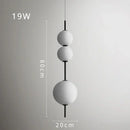Axyaa Glass LED Chandelier for Modern Minimalist Restaurant, Coffee Shop, Bar, Bedroom