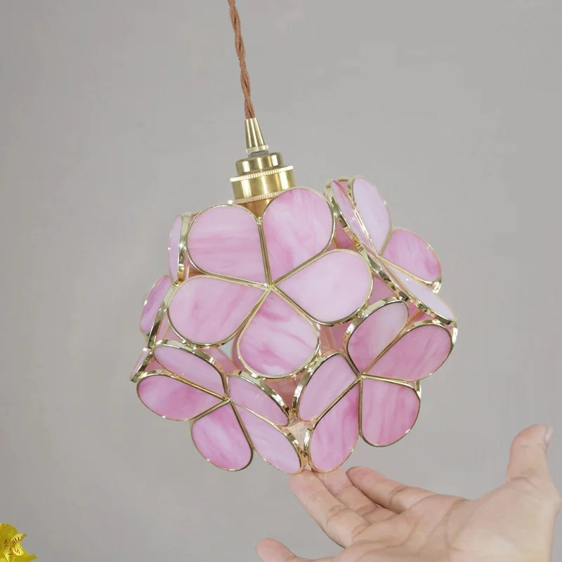 Axyaa Glass LED Pendant Lights Modern Hanging Lamp for Home Decor