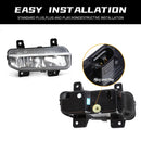 Axyaa LED Fog Lamps for Dodge Ram 2500 Front Bumper Headlights DRL 12V