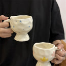 Axyaa Korean Hand-Painted High-Footed Coffee Cup, 300ml