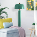 Axyaa Minimalist Mushroom Floor Lamp, Green/Pink, Decorative Lighting for Living Room