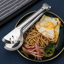 Axyaa Stainless Steel Bread Clip Food Tongs - Kitchen Baking BBQ Salad Clamp