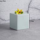 Axyaa Solid Color Ceramic Snack Plate - Simple Kitchen Serving Tray