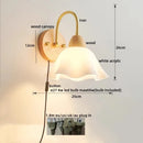 Axyaa LED Wall Lights Pull Chain Switch Modern Bedside Lamp Decoration