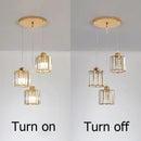 Axyaa Crystal Pendant Light for Kitchen Bedroom Living Room Chandelier
