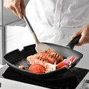 Axyaa 13-Piece Silicone Kitchen Utensil Set with Stainless Steel Handles and Storage Bucket