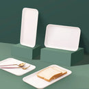 Axya White Plastic Tray: Simple Multi-function Storage for Home Kitchen and Bathroom