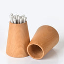 Axyaa Wooden Toothpick Barrel - Creative & Portable Home Restaurant Toothpick Box