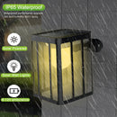Axyaa Solar Motion Sensor Wall Lights - 3 Lighting Mode Waterproof Security Lamp