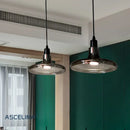 Axyaa Glass Vintage LED Pendant Lamp for Dining, Kitchen, Bedroom - Industrial Style Lighting