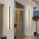 Axya Long Strip LED Outdoor Wall Lamp for Courtyard and Corridor Lighting