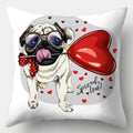 Axyaa Dog Cushion Cover 45x45cm Polyester Decorative Pillow Case Home Decor