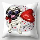 Axyaa Dog Cushion Cover 45x45cm Polyester Decorative Pillow Case Home Decor