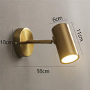 Axyaa Nordic Rotatable LED Wall Lamp for Bedroom Sconce Lighting