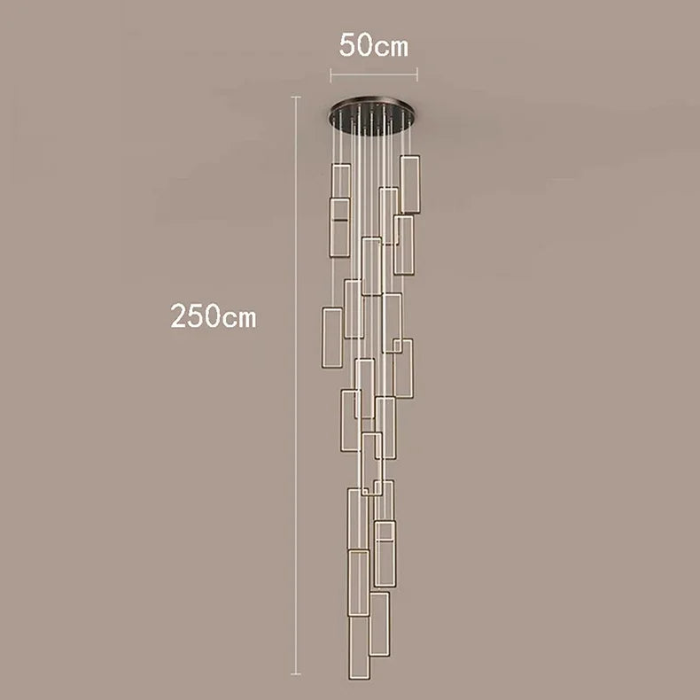 Axyaa Nordic Stair Chandelier Ceiling Light for Living and Dining Room