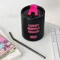 Axyaa 600ml Cute Insulated Thermal Tumbler Straw Cup - Stainless Steel