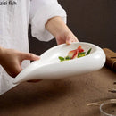 Axya Creative Irregular Ceramic Dinner Plate Set for Restaurant Specialty Tableware