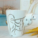 Axyaa Animal Ceramic Coffee Cup Set