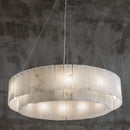 Axyaa Luxury Marble Brass Pendant Light - Nordic Gold Chandelier for Home and Office