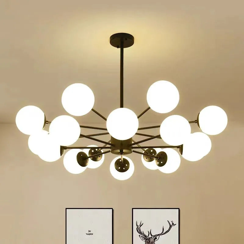 Axyaa Nordic Magic Beans Glass Chandelier for Living Room, Bedroom, Dining, Study