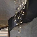 Axyaa Modern Stairway and Living Room Chandeliers: Indoor Lighting Fixtures