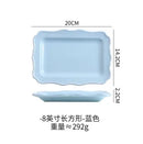 Axyaa Retro Wind Flower Edge Ceramic Dining Plate