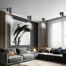 Axyaa Nordic Industrial Gray LED Tube Ceiling Lamps