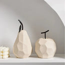 Axyaa Apple Pear Decoration: Simple Ceramic Fruit for Home & Office Décor