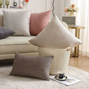 Axyaa Linen Pillow Cover in Green, Grey, White, Cream & Mustard - 12x20", 18x18", 25x25"