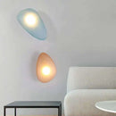 Nordic Glass LED Wall Lamp Gold Metal Home Decor Axyaa Gray Amber White Blue
