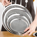 Axyaa Stainless Steel Flour Sieve Double Handle Food Filter Strainer Skimmer
