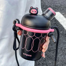 Axyaa Kids Stainless Steel Insulated Straw Cup - Double Drink Thermos