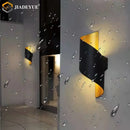 Axyaa LED Spiral Wall Light: Waterproof Outdoor Wall Lighting for Home, Store, and Balcony