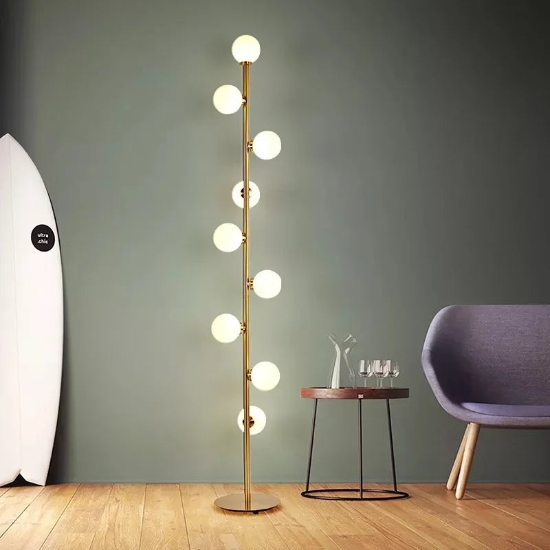 Axyaa LED Floor Lamps: Modern Nordic Illumination Fixtures for Living Room, Bedroom & More