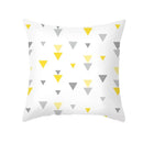 Yellow Gray Geometric Print Pillow Cover 45*45cm for Axyaa - Home Decor Essential