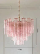 Axyaa Glass Chandelier Ceiling Pendant: Classic Luxury Kitchen Living Room Lighting