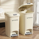 Axyaa Double Pedal Trash Can with Lid - Creative, Large Capacity for Kitchen, Bathroom