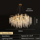 Axyaa Luxury Crystal Chandelier for Elegant Living Spaces