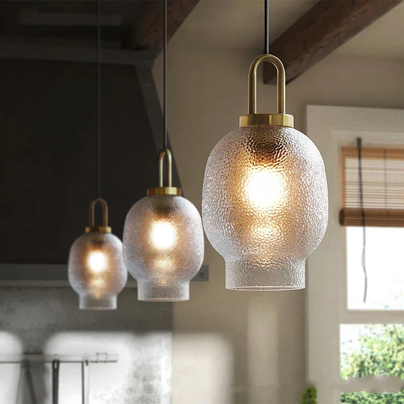 Nordic LED Glass Pendant Lights by Axyaa for Living Room Kitchen Bedroom Loft Decor