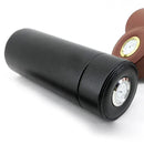 Axya Leather Cigar Moisturizer Tank with Hygrometer - Men's Cigar Accessories