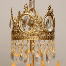 Axyaa French Style LED Crystal Chandeliers for Home Decor Lighting