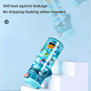 Axyaa Kids Cartoon Straw Cup 550ML - Anti-falling Portable Water Bottle