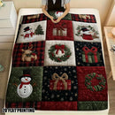 Axyaa Christmas Plaid Flannel Blanket: Ultra-Soft Bedspread/Throw, Cozy Winter Accent